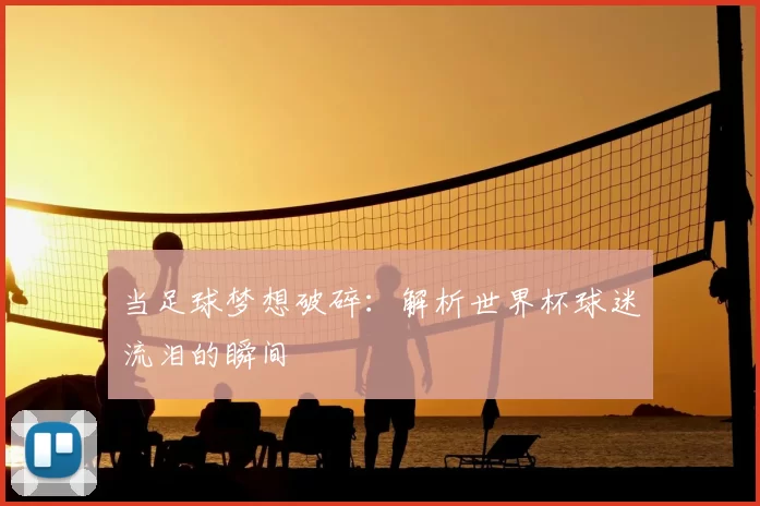 当足球梦想破碎:解析世界杯球迷流泪的瞬间